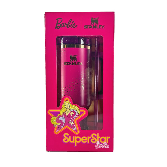 Amazon.com: STANLEY x Barbie™  STANLEY Barbie 70s Superstar Pink With Star Anniversary Tumbler 40oz New In Hand